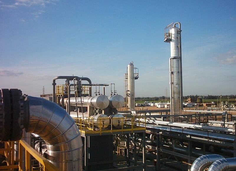Above, a Dana Gas gas facility in Egypt. Wam