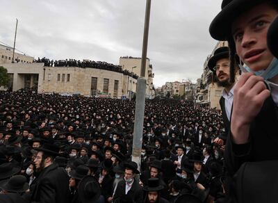 There are fears that a rising population of ultra-Orthodox Israelis who do not work in favour of religious study are becoming a serious burden to the state. AFP
