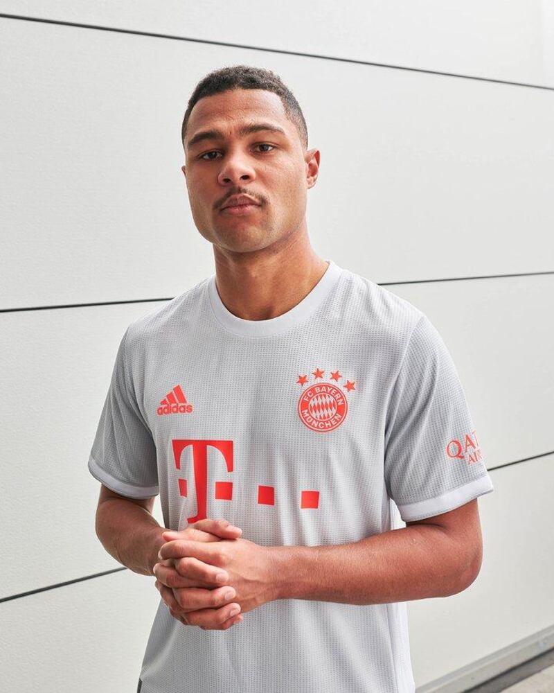 Bayern Munich will be travelling in these colours in 2020/21. Courtesy adidas Football Twitter /  @adidasfootball