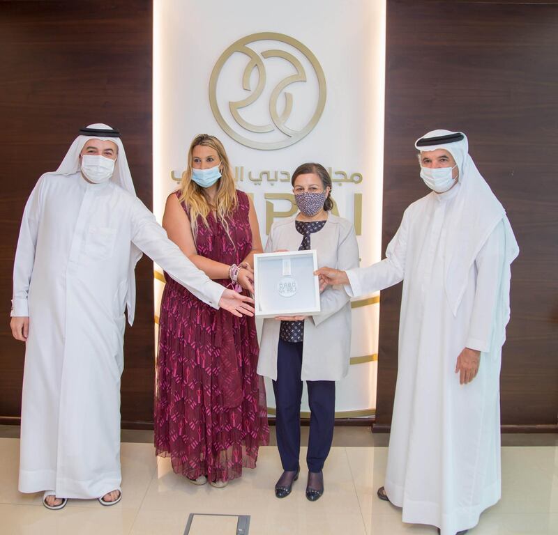 Marion Bartoli, the former French tennis star and 2013 Wimbledon champion, visits Dubai Sports Council, reveals plans to open tennis academy in Dubai. Courtesy Dubai Sports Council