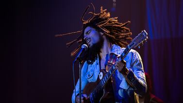 Kingsley Ben-Adir as Bob Marley in Bob Marley: One Love. Photo: Paramount Pictures