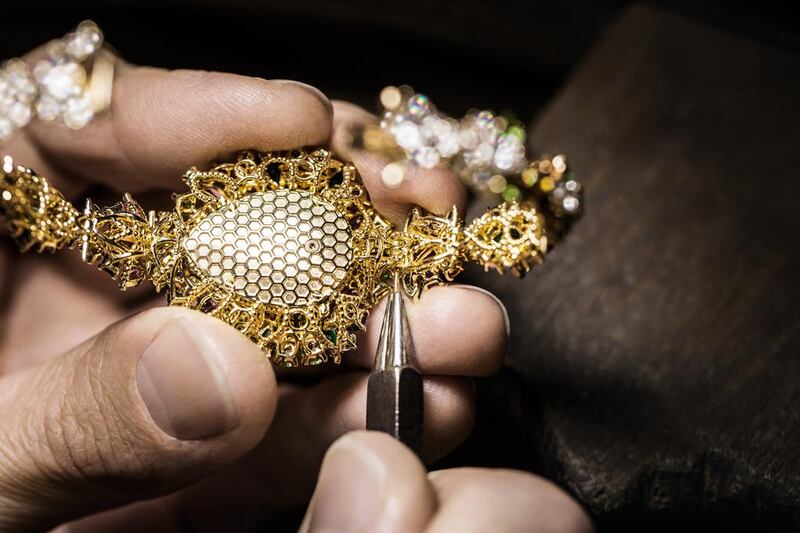 The final polishing and assembling. Courtesy: Dior Joaillerie