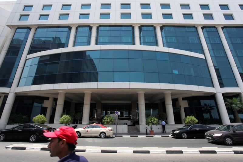 DUBAI, UNITED ARAB EMIRATES - JUNE 7:  An exterior view of the JW Marriott hotel in the Deira district of Dubai on June 7, 2010.  (Randi Sokoloff / The National)  For Business story by Rebecca Bundhun and/or stock