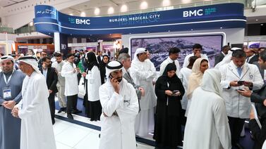 Opening day at Abu Dhabi Global Healthcare Week. Victor Besa / The National