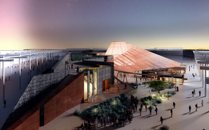 An artist's impression of the Opportunity Pavilion. Courtesy Expo 2020 Dubai