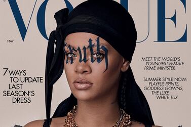 Rihanna makes history as the first person to wear a durag on the cover of 'British Vogue'. Shot by Steven Klein