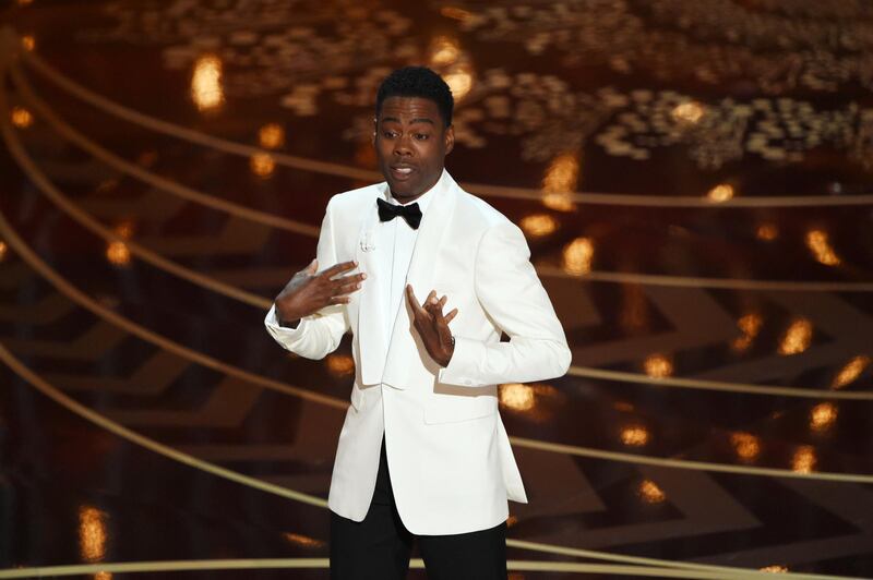 Actor Chris Rock presents on stage at the 88th Oscars on February 28, 2016 in Hollywood, California. AFP PHOTO / MARK RALSTON (Photo by MARK RALSTON / AFP)