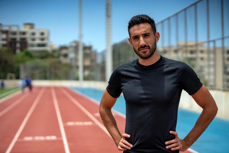 Noureddine Hadid is Lebanon's fastest man, holding the national records in the 60m, 100m,  200m and 400m. (Matt Kynaston)