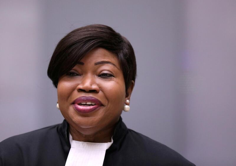 FILE PHOTO: Public Prosecutor Fatou Bensouda attends the trial for Malian Islamist militant Al-Hassan Ag Abdoul Aziz Ag Mohamed Ag Mahmoud at the ICC (International Criminal Court) in the Hague, the Netherlands July 8,2019. REUTERS/Eva Plevier/Pool/File Photo/File Photo