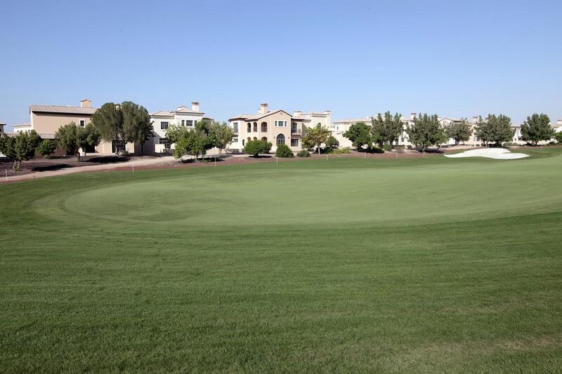 Villas adjoining Jumeirah Golf Estates’ Earth Course. Developers in Dubai have announced plans for at least 28.5 million square metres of new golf course developments.  Jeffrey E Biteng  /  The National