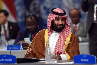 Saudi Arabia's Crown Prince Mohammed bin Salman attends the G20 Summit in Buenos Aires, Argentina. G20 Press Office via AP