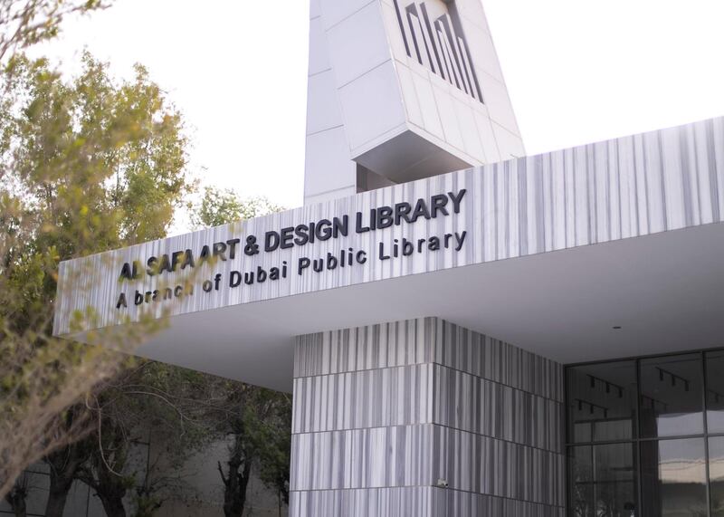 DUBAI, UNITED ARAB EMIRATES. 24 JULY 2019.
The recently opened Al Safa Art and Design Library offers over 4,000 titles, group workspaces, meeting areas, a cafe, an art gallery, a lounge area, and a children’s library. 

(PHOTO: REEM MOHAMMED / THE NATIONAL)
