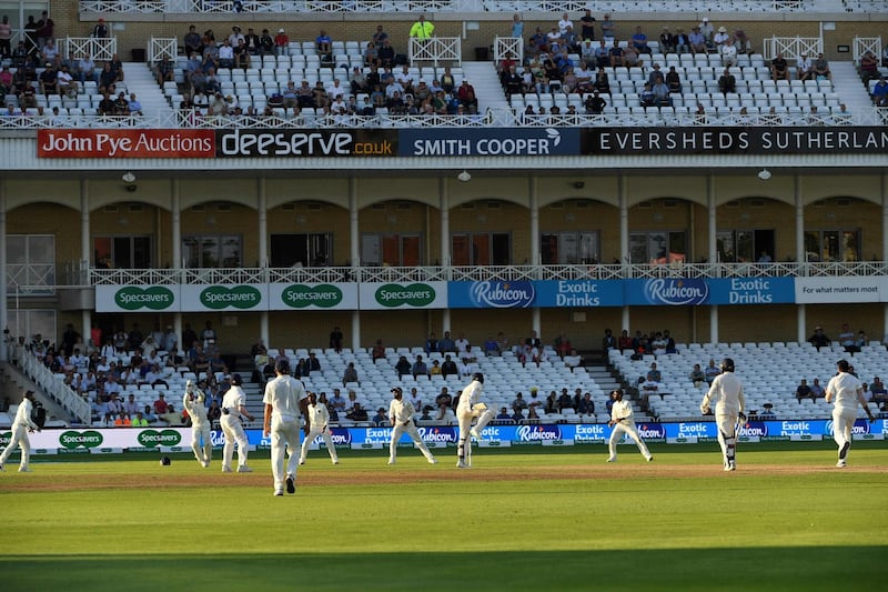 India's Jasprit Bumrah bowls during the fourth day of the third Test cricket match between England and India at Trent Bridge. AFP