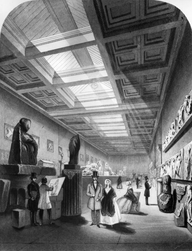 The Elgin Room at the British Museum in 1840
