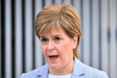 Scotland's First Minister Nicola Sturgeon announced that the relaxation of restrictions would once again be pushed back. AFP