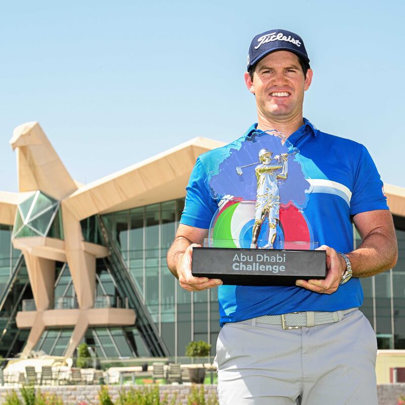 Ricardo Gouveia eagled the final hole to win the Abu Dhabi Challenge in dramatic fashion after posting a six-under-par final round of 66 at Abu Dhabi Golf Club. Getty