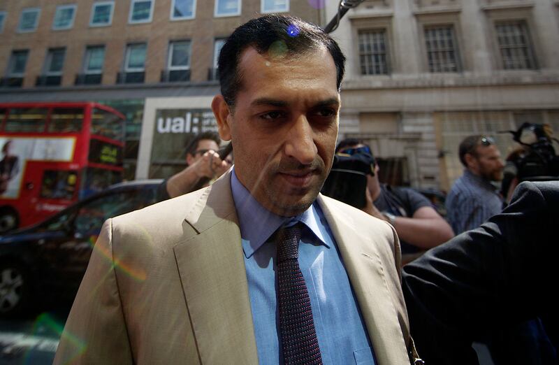 Mahmood Al Zarooni in April 2013 when he was found guilty of doping violations and handed an eight-year ban from racing. AFP