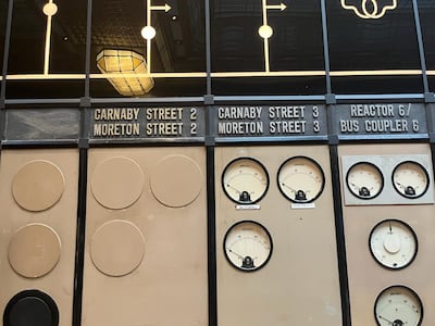 Battersea Power Station — old control dials for the streets of London. Paul Carey / The National