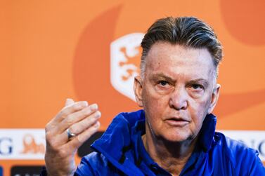 (FILES) In this file photo taken on March 25, 2022, Netherlands' National football team coach Louis van Gaal speaks during a press conference on KNVB Campus in Zeist ahead of the friendly matches against Denmark and Germany.  - Louis van Gaal suffers from cancer, as reported by media on April 3, 2022.  (Photo by MAURICE VAN STEEN  /  ANP  /  AFP)  /  Netherlands OUT