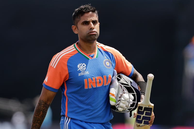 India's Suryakumar Yadav hit 50 off 49 balls. AP