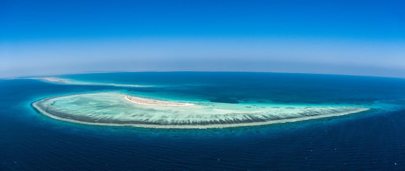 The Red Sea Project includes a vast archipelago of more than 50 untouched islands, with direct access to unspoiled, and thriving coral reefs. Courtesy The Red Sea Development Company