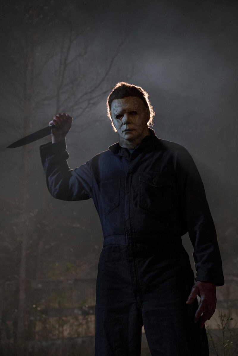 In Halloween, Jamie Lee Curtis returns to her iconic role as Laurie Strode, who comes to her final confrontation with Michael Myers, the masked figure who has haunted her since she narrowly escaped his killing spree on Halloween night four decades ago. Ryan Green / Universal Pictures