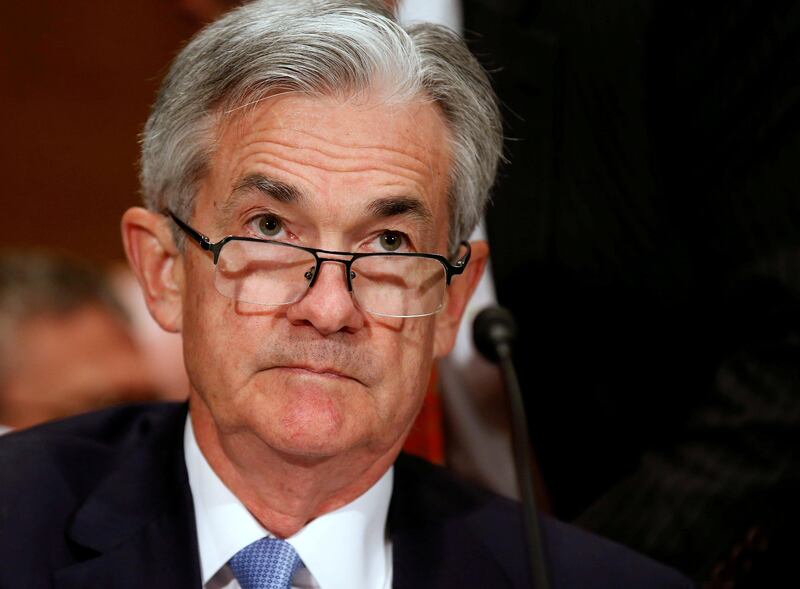 FILE PHOTO: Jerome H. Powell, a governor on the board of the Federal Reserve System, prepares to testify to the Senate Banking Committee on Capitol Hill in Washington, U.S., June 22, 2017.   REUTERS/Joshua Roberts/File Photo