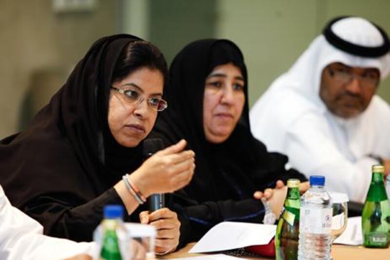'The whole of society was concerned about Wadeema’s case.' Dr Mona Al Bahar, (left) assistant director for care and rehabilitation at the Dubai Foundation for Women and Children. Sarah Dea/The National