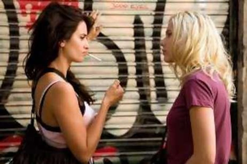 No Merchandising. Editorial Use Only

Mandatory Credit: Photo by c.Weinstein/Everett / Rex Features ( 743488r )

'Vicky Cristina Barcelona', from left: Penelope Cruz, Scarlett Johansson

'Vicky Cristina Barcelona' film - 2008



