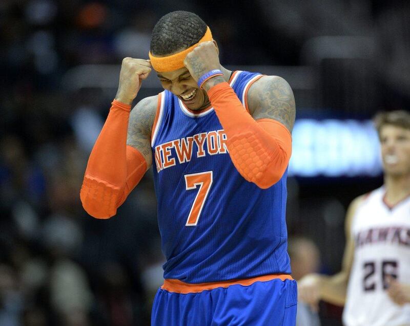 Carmelo Anthony led New York with 25 points on Wednesday night. Erik S Lesser / EPA