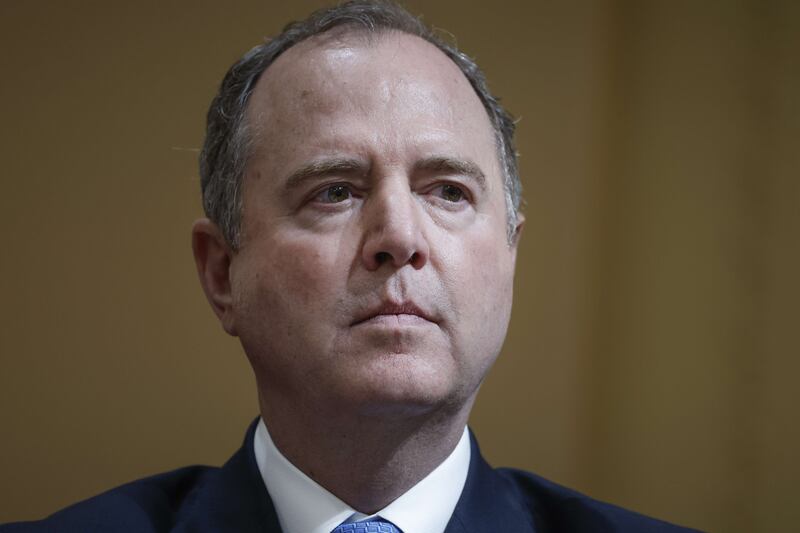 US Representative  Adam Schiff (D-CA) listens during the third hearing. Getty Images / AFP
