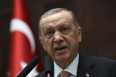 Turkish President Recep Tayyip Erdogan said bombings in Syria were 'just the beginning'. AFP
