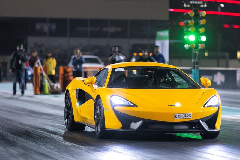 ABU DHABI, UNITED ARAB EMIRATES - JANUARY 17, 2019.

EVRT Drag Race in Yas Marina Circuit.

(Photo by Reem Mohammed/The National)

Reporter: ADAM WORKMAN
Section:  SP