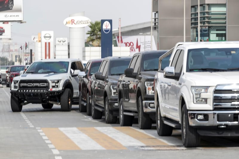 SHARJAH, UNITED ARAB EMIRATES. 08 DECEMBER 2017. Al Tayer Motors event in Sharjah celebrating the 100 years of Ford trucks.. (Photo: Antonie Robertson/The National) Journalist: Adam Workman. Section: Motoring.