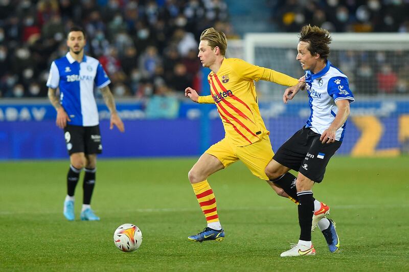 Frenkie De Jong – 7. Hit a first half shot wide and not much more. Poor control for a player of his quality and a poor season, but he put the ball in the net for the winner – only his second goal of the season. Alaves were right to think it wasn’t deserved. AFP