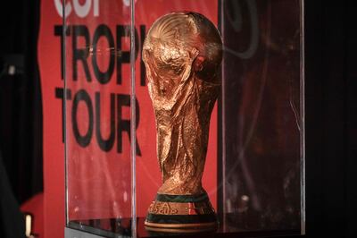 The FIFA World Cup Trophy. AFP
