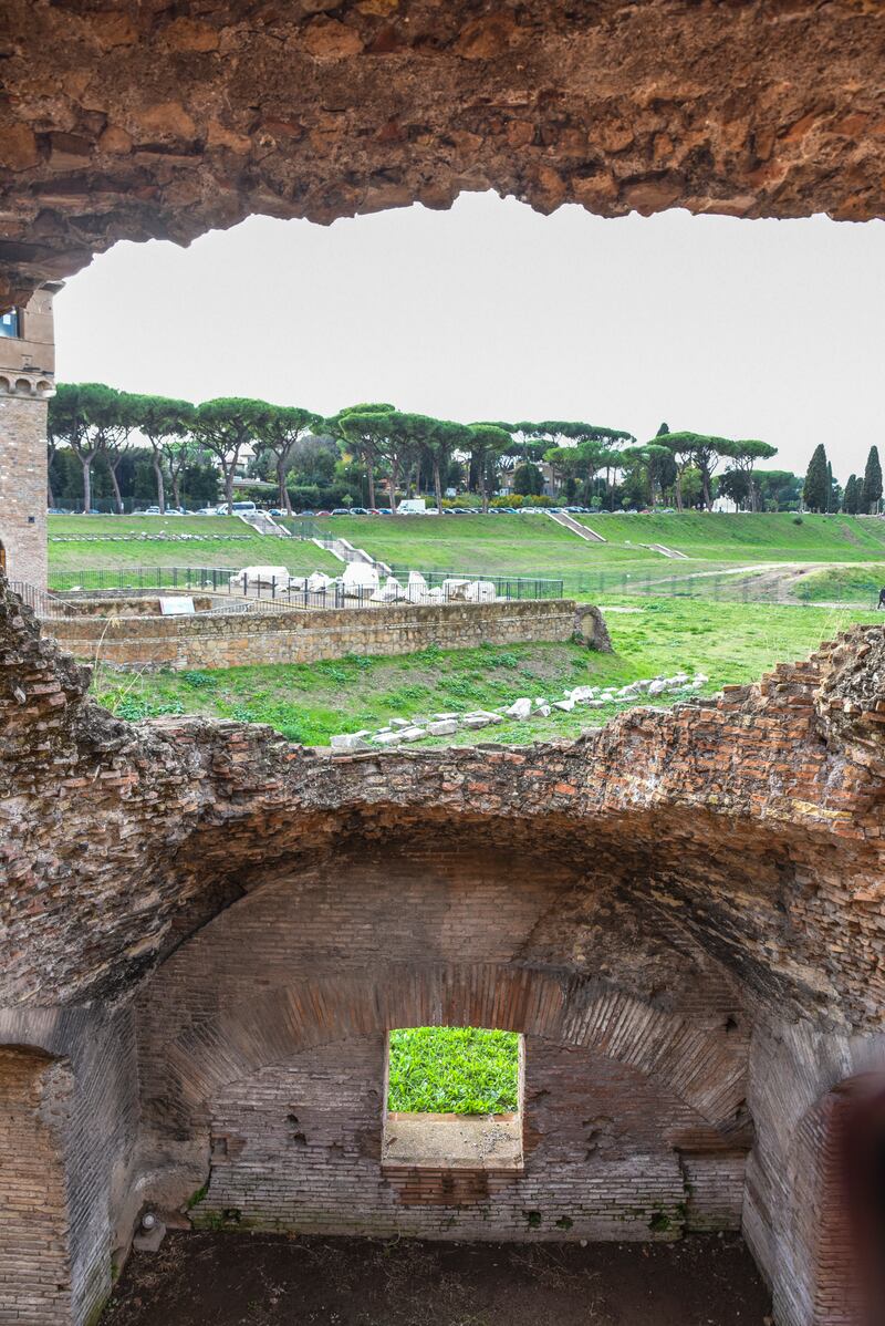 Circus Maximus is located 600 metres from the Colosseum.