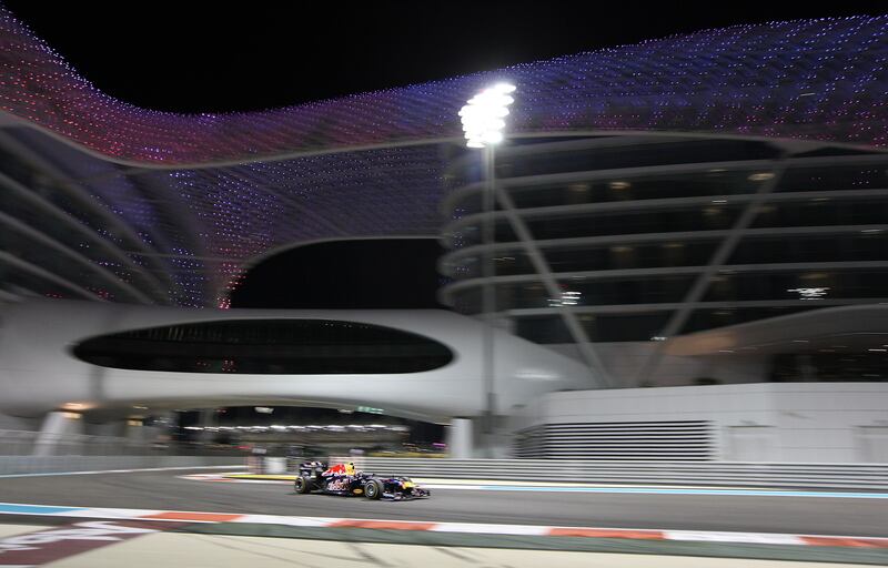 ABU DHABI , UNITED ARAB EMIRATES  Ð  Nov 11 : Mark Webber of Red Bull Racing team during the Formula 1 second practice session at the Yas Marina Circuit in Abu Dhabi. ( Pawan Singh / The National ) For Sports. Story by Graham and Gary
