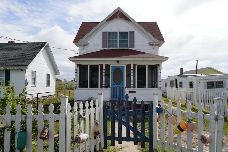 A colourful house on Tangier Island. 