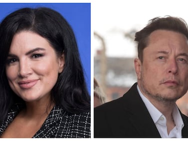Actress Gina Carano's lawsuit against Disney and LucasFilm is being funded by Elon Musk. AP / EPA