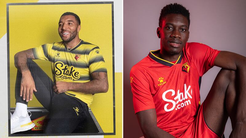 Watford: A new take on the black and yellow from Kelme with faded hoops this time. It has a strong element of hornet about it. The bright red away kit has some added black and yellow too. Nice. RATING: 8/10