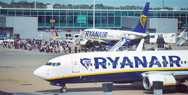 Ryanair was forced to cancel more than 900 flights in June due to strikes by air traffic controllers in France. PA