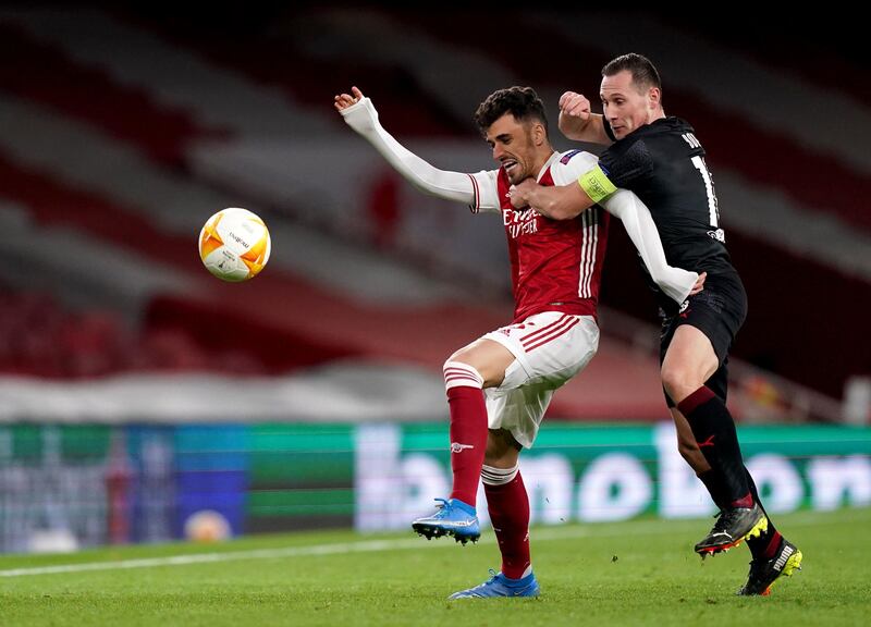 Dani Ceballos (Smith-Rowe, 89) N/A - Came on to see the game out before Slavia Prague found the net in the dying embers of the game. PA