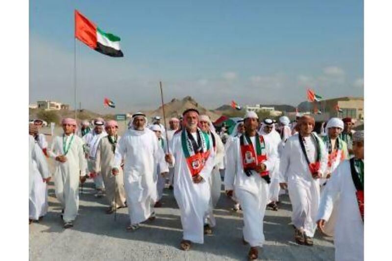 A National Day procession in Tawyeen Municipality, Fujairah. Readers say everyone in the UAE should be proud of the nation's achievements over the 41 years since the seven emirates united. The National