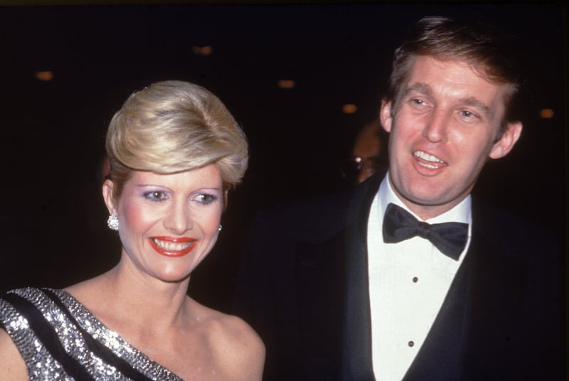 American businessman Donald Trump and his wife Ivana smile as they attend a formal party, 1982. (Photo by Tom Gates/Getty Images) 