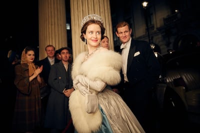 A handout photo of Claire Foy and Matt Smith in The Crown (Robert Viglasky / Netflix) *** Local Caption ***  al31oc-cover-crown.jpg