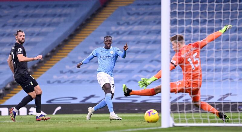 Benjamin Mendy  - 7. Overcooked a number of crossing chances, but dispatched his goal crisply on the volley from De Bruyne’s lofted pass. Amazingly, seeing as he hadn’t scored in three years. PA