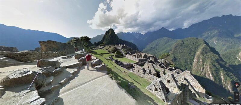 The site of Machu Picchu in Peru via Google Arts & Culture.