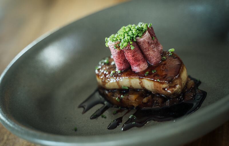 Appetisers on the new folly menu include duck liver with swede, radish and sumac. All photos: folly