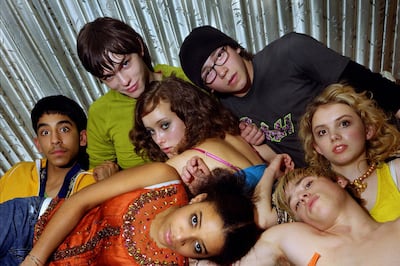 A young Dev Patel, far left, joined the cast of hit British television show Skins in 2007. Photo: Channel 4